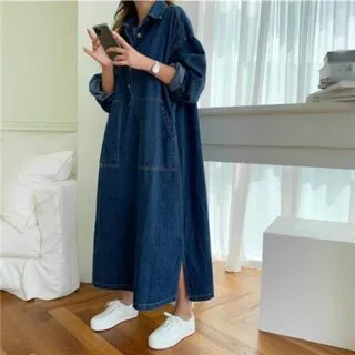 Robe en jeans oversize