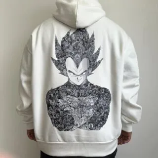 Sweat à capuche molleton Vegeta - Inspiré de Dragon Ball | Style Anime