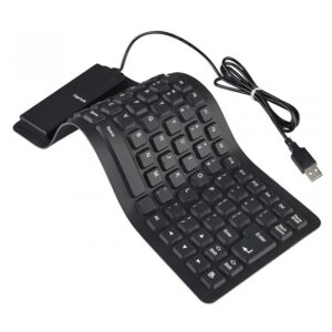 CAPS LOCK Clavier Flexible USB Azerty 021018 Noir