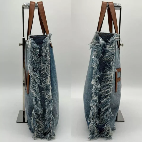 Sac Cabas FENDI ROMA en Jean et Cuir