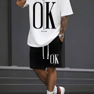Ensemble Homme "IT'S OK – Don't Worry" – T-shirt + Short