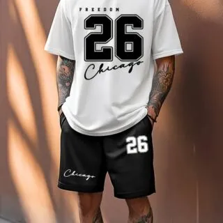 Ensemble Homme "CHICAGO 26" – T-shirt + Short