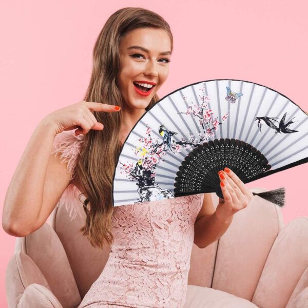 Éventails Asiatiques – Lot de 3 pièces