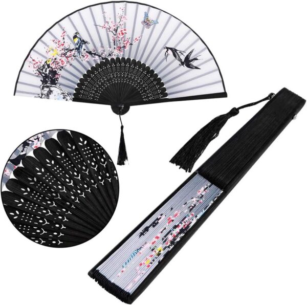 Éventails Asiatiques – Lot de 3 pièces