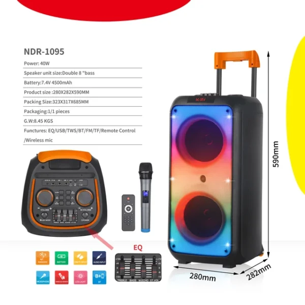 Double haut-parleur Modèle NDR-1095