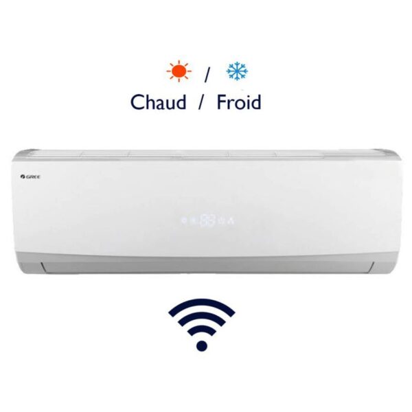 Climatiseur GREE 18000 | Chaud & Froid - Avec Wifi intégré - Blanc
