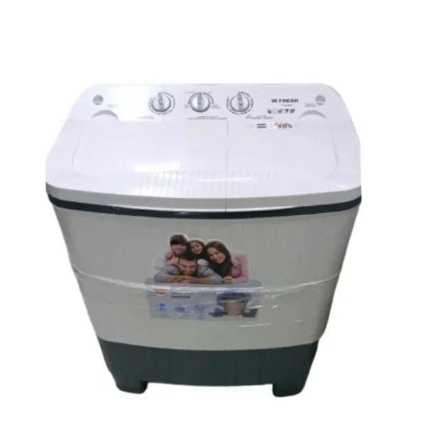 Machine à Laver Semi automatique FRESH 9 Kg | TTW-09W - Blanc & Gris