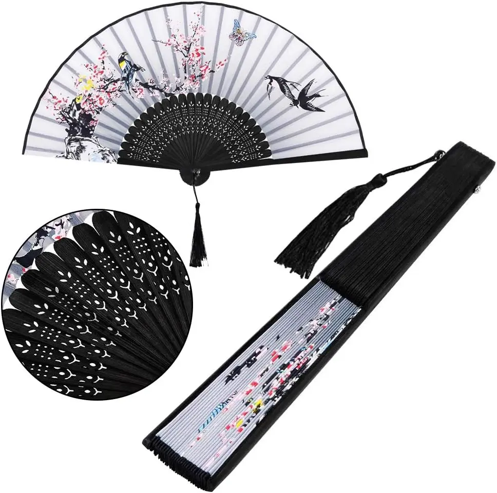 Éventails Asiatiques – Lot de 3 pièces