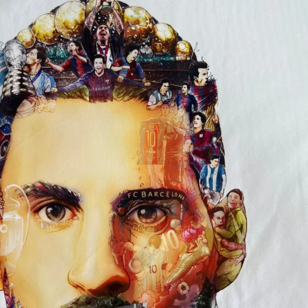 Tshirt Messi Art 100% Coton - vente en ligne tunisie