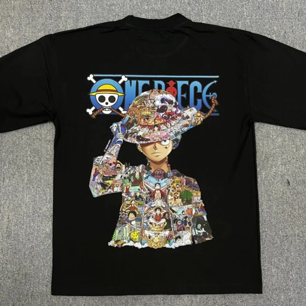 T-shirt Luffy One Piece noir