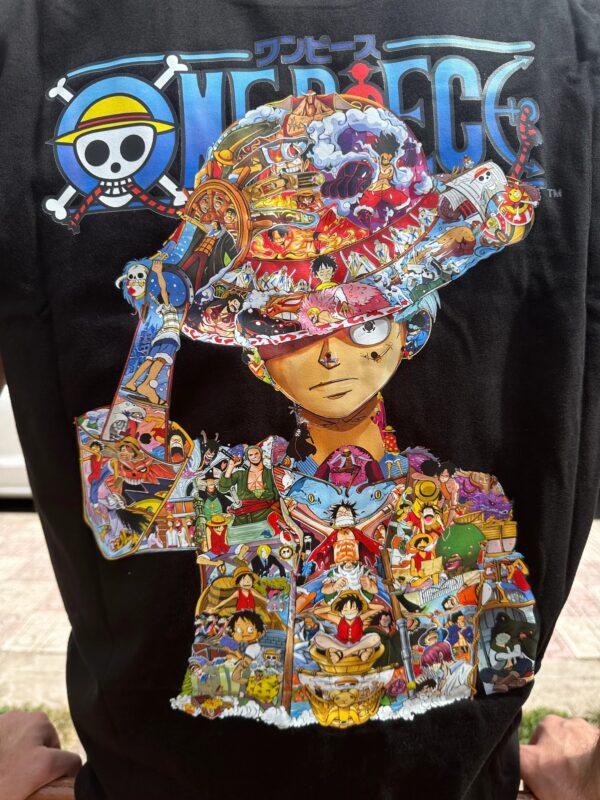 T-shirt Luffy One Piece noir