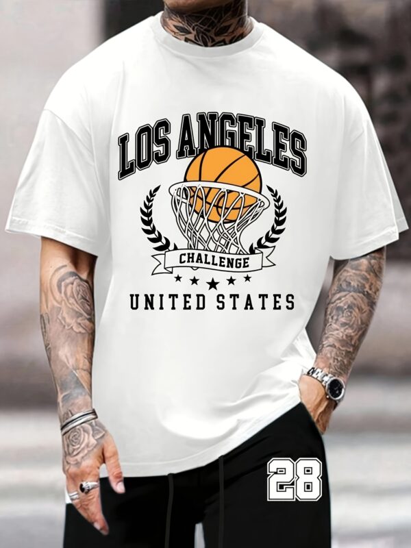Ensemble Short et T-shirt Los Angeles Challenge Blanc | Vente en ligne Tunisie