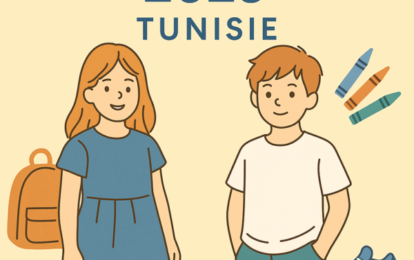 Mode enfant Tunisie 2025 – illustration vêtements fille et garçon tendance – PetitsPrix.tn