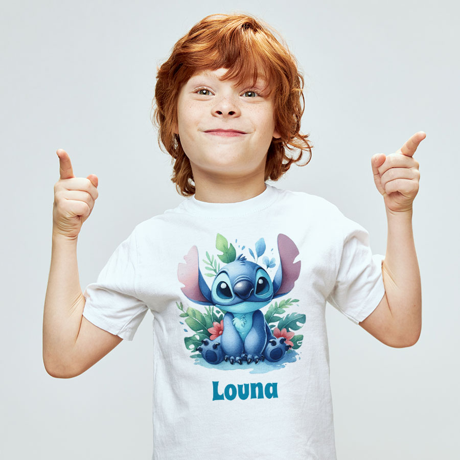 T-shirt Enfant Disney Stitch – 100% Coton