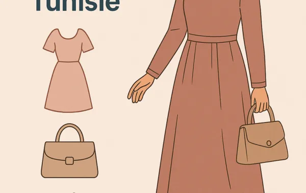 Tendances mode femme 2025 en Tunisie – illustration vêtements, robes et accessoires – PetitsPrix.tn