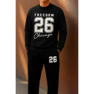 Ensemble homme sweatshirt 100% coton + pantalon – Ref B12