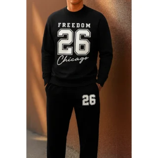 Ensemble homme sweatshirt 100% coton + pantalon – Ref B12