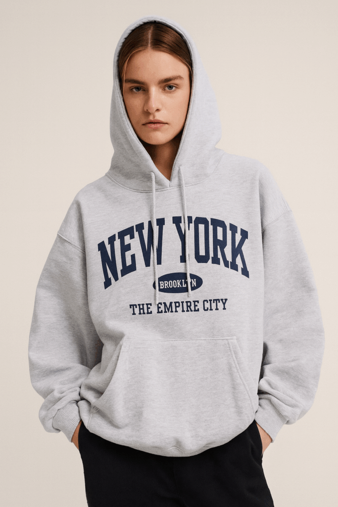 Sweat à Capuche Oversize New York – Avanova Women