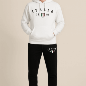Ensemble homme Milano sweatshirt à Capuche 100% coton + pantalon