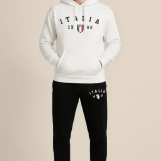 Ensemble homme Milano sweatshirt à Capuche 100% coton + pantalon