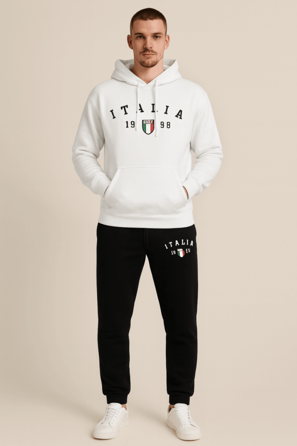 Ensemble homme Milano sweatshirt à Capuche 100% coton + pantalon