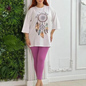 Leaging & T‑shirt Oversize Imprimé vente en ligne