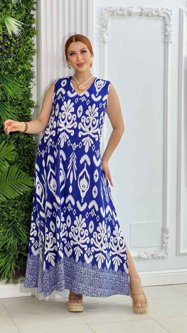 Robe Twinkie Fibranne – Bleu Marine & Blanc