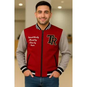 Veste Rouge Homme Tendance