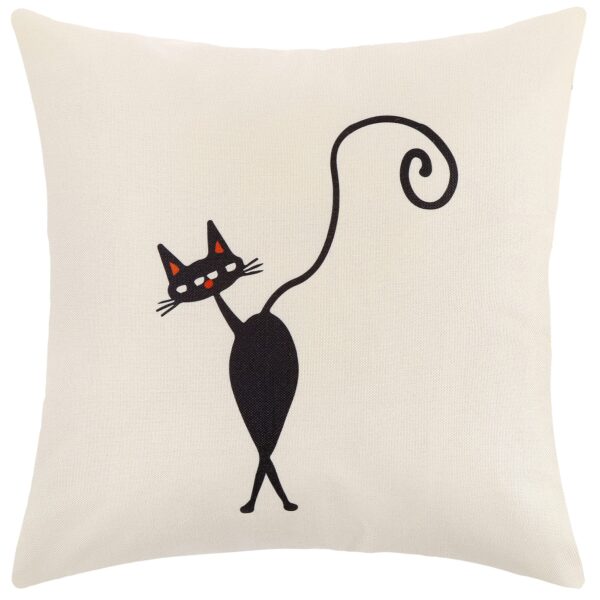 Lot de 4 housses de coussins pour canapé – Couple de chats
