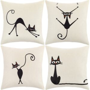 housses de coussin pour canapé chats de couple