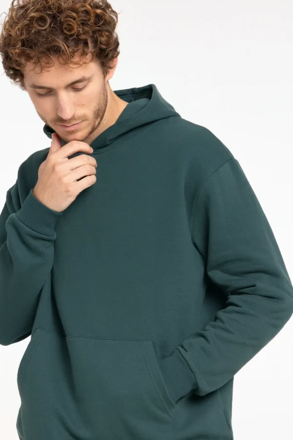 Capuche bleu ardoise homme
