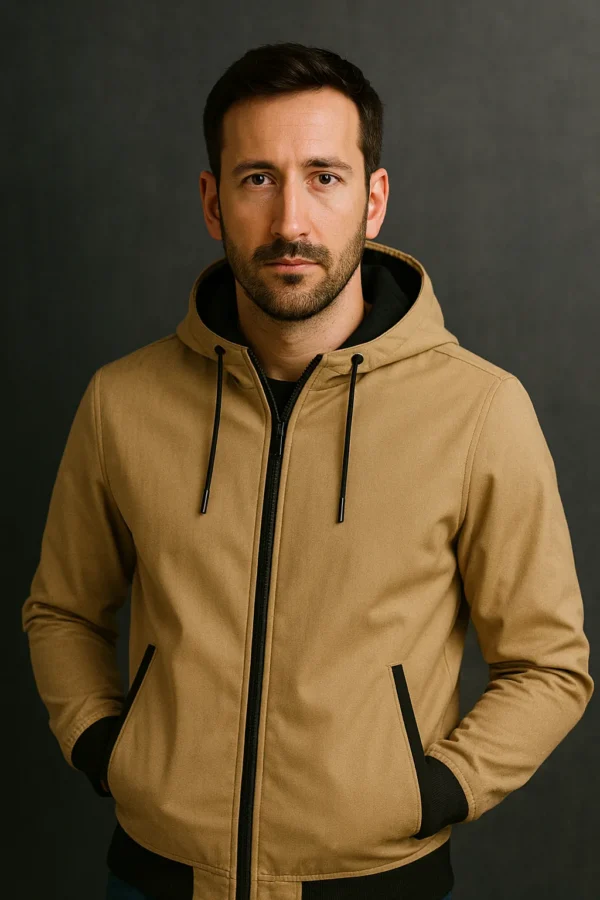 Veste à capuche – Beige