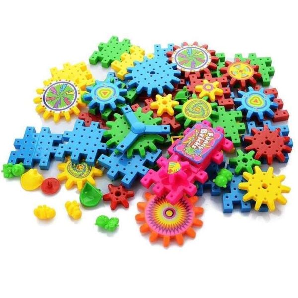 Ensemble de jouets de construction à engrenages motorisés