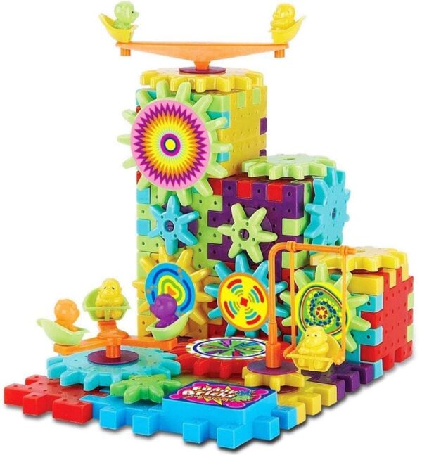 Ensemble de jouets de construction à engrenages motorisés