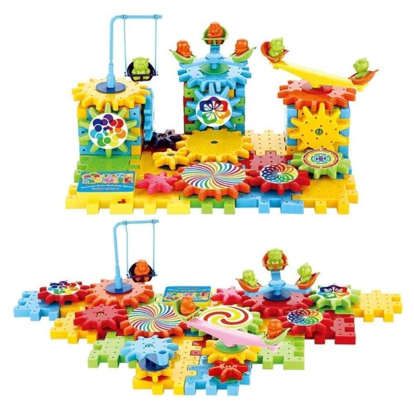 Ensemble de jouets de construction à engrenages motorisés