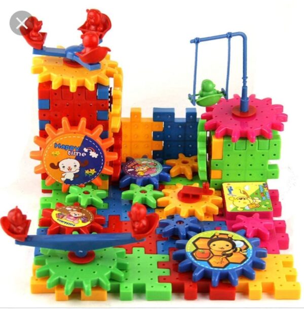 Ensemble de jouets de construction à engrenages motorisés