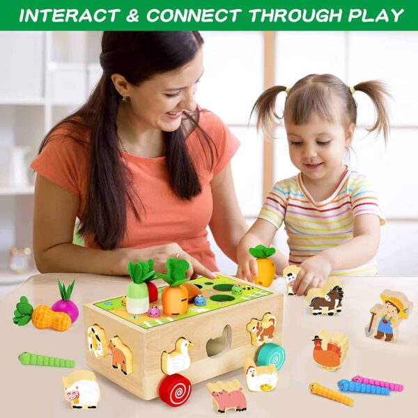 Jouets camion trieur de forme éducatifs en bois