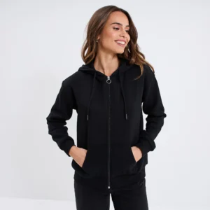 Capuche Gilet Molleton noir