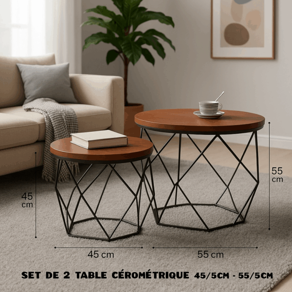 Set de 2 table