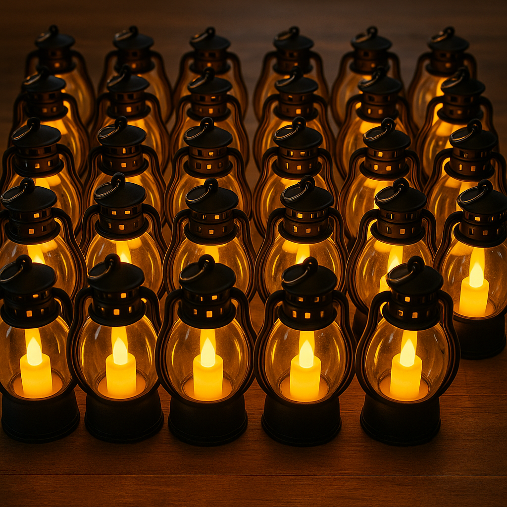 24 Bougies LED 9 cm – Lanternes décoratives sans flamme