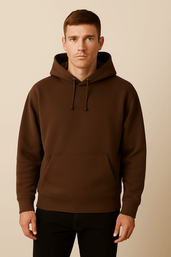 sweat à capuche marron