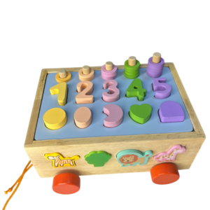 Jouets camion trieur de forme éducatifs en bois