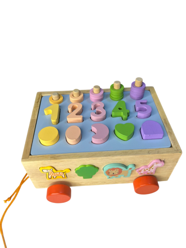 Jouets camion trieur de forme éducatifs en bois