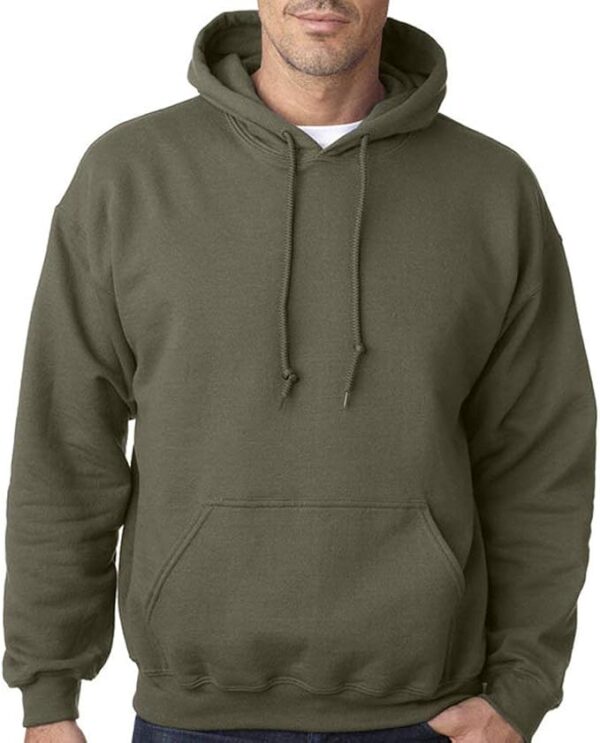 Sweat à capuche homme vert militaire confortable