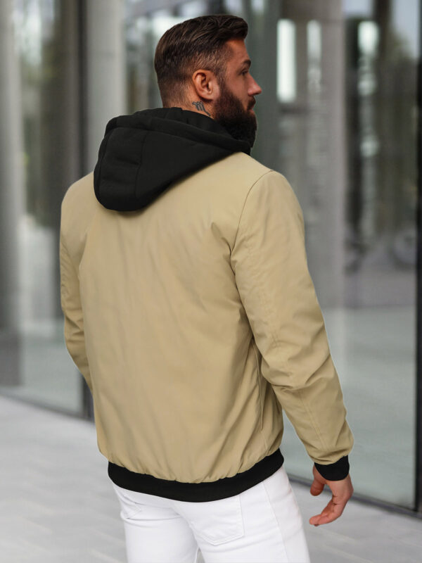 Gilet avec capuche beige