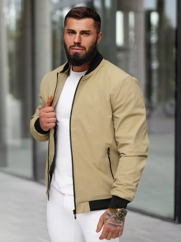 Gilet avec capuche beige