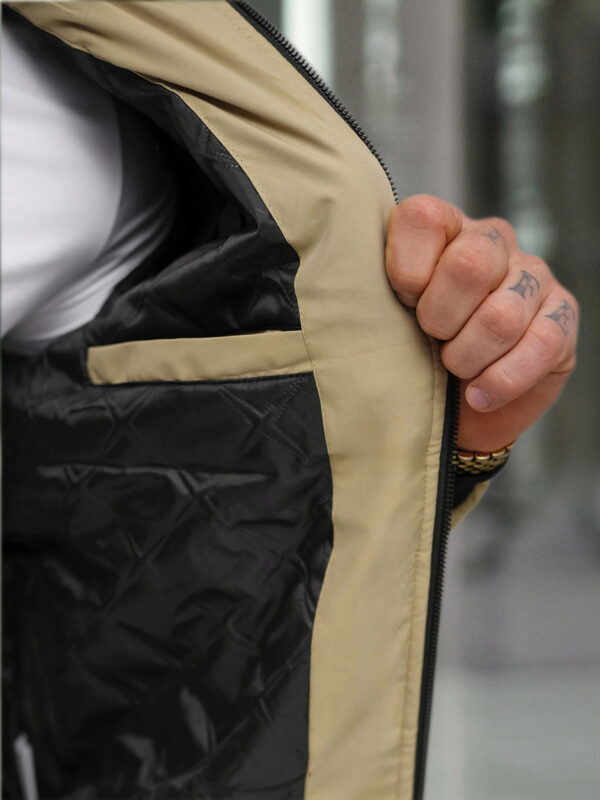 Gilet avec capuche beige