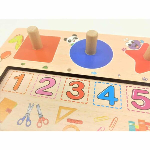 Jeu de coordination œil-main en bois
