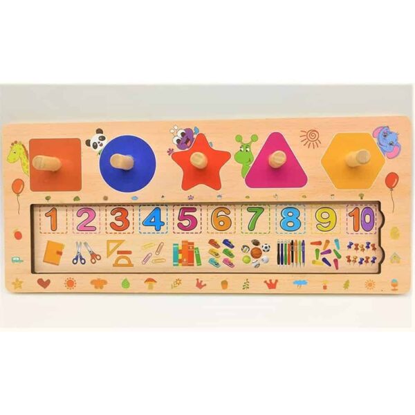 Jeu de coordination œil-main en bois