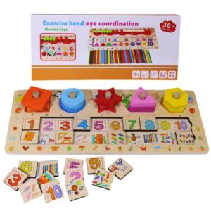 Jeu de coordination œil-main en bois